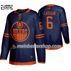 Edmonton Oilers Adam Larsson 6 Adidas 2019-2020 Blau Trikot Authentic - Kinder